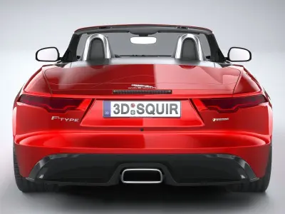Jaguar F-Type R Dynamic Convertible 2021 3D model