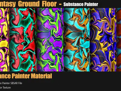 15 Fantasy Ground Floor Materials In Substance Painter Texture