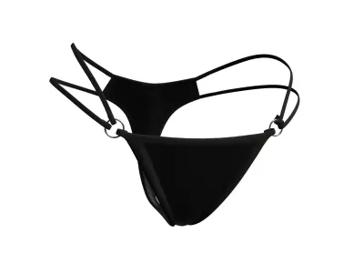 Stylish Bikini Mid-Poly PBR Textured 3D model