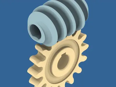 Worm Gear Collection 02 3D print model