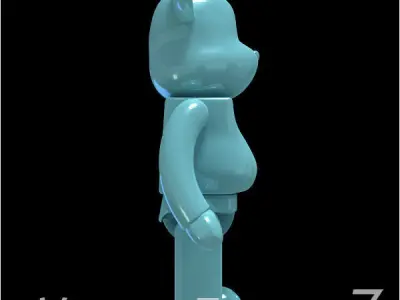 Light Blue Bear Brick 3D model