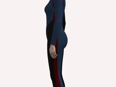 Olympic games inspired garment 3D model