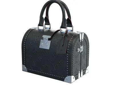Louis Vuitton Speedy Trunk Bag Monogram Low-poly 3D model