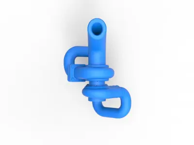 Turbocharger Version 2 Scale 1 to 25 3D print model