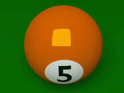 Pool balls Free 3D model