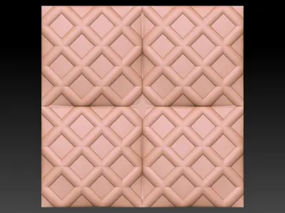 3D WALLPANEL 600MM x 600MM 3D model 4