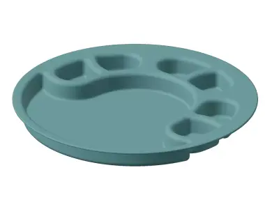 Plastic Premium Partition Plate 3D model