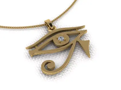 Pendants in the form of eyes horus ready for 3D printing 3D print model