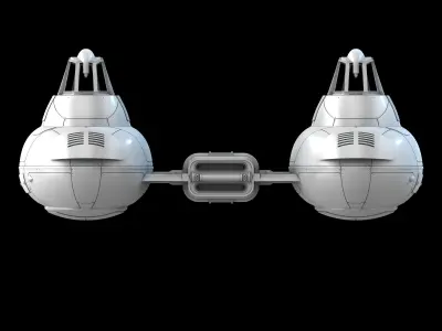 Empire Strick Back Bespin Twin-Pod Cloud Car 3D print model