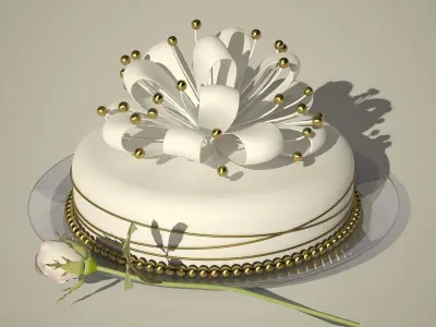 cake wedding Free 3D model