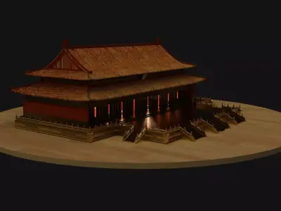 Chinese  ancient house   3D model