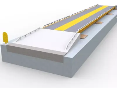 Truck Scales  or Railroad Track Scales and Floor Scales  3D model