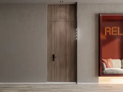 Hotel corridor concept design - Interior  3D model