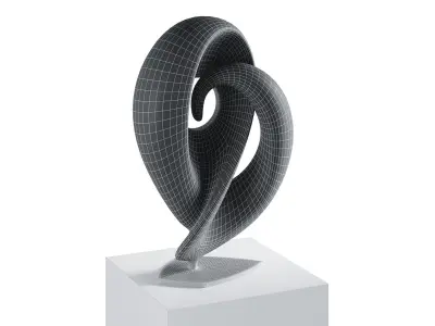 Abstract sculpture by Trevor Askin 3D model