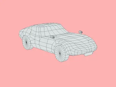 Toyota 2000GT 1969 Low-poly 3D model