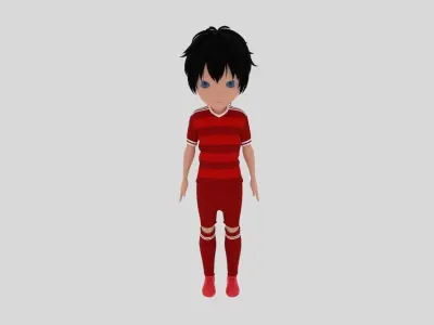 Soccer - Football  Player Low-poly 3D model purchase