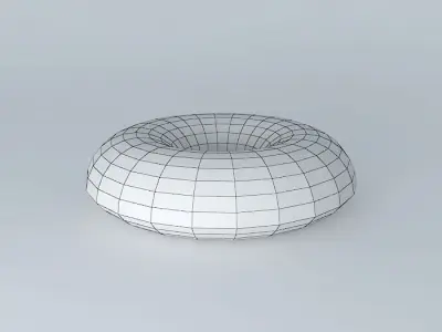 Floating boat 3D model