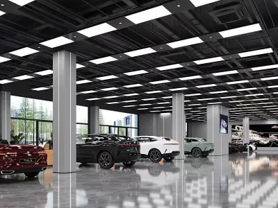 Sports Car Showroom - Car Dealership 3D model