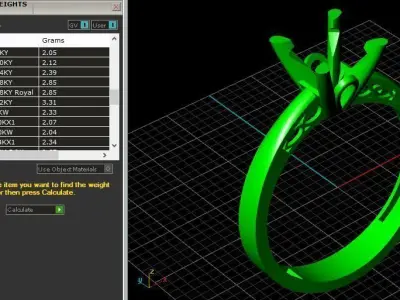 Solitaire Ring Diamond Series  3D print model