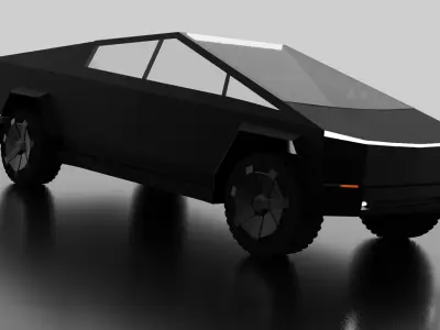 Tesla Cybertruck - Black 3D model