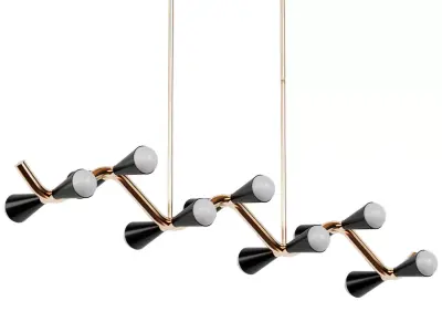 CARACAS WAVE CHANDELIER 3D model