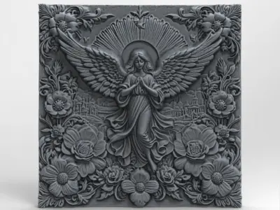 Angle frame cnc model  3D print model