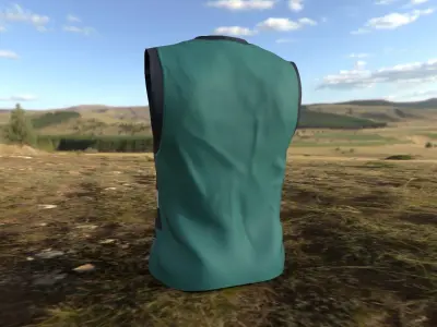 Male TankTop Low-poly 3D model