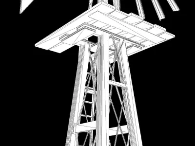 Old Steel Mill PBR Low-poly 3D model