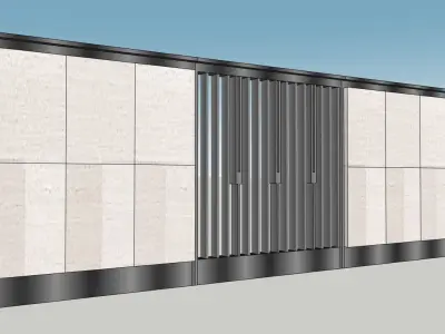 Exterior Fence Sketchup model 3D model