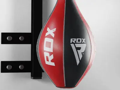 Boxing bag and gloves set from ROX Low-poly 3D model
