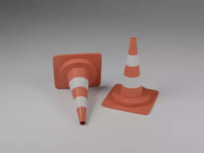 Traffic Cone Model Free 3D model