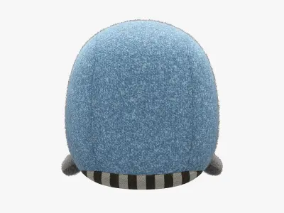 Carapau JO and EMMA Stuffed Toy Whale Low-poly 3D model