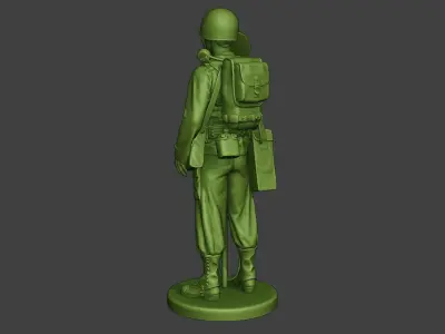 American engineer soldier ww2 Stand A9 3D print model