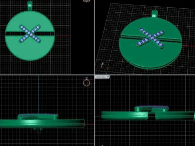 chaumet necklace pendant 3D model