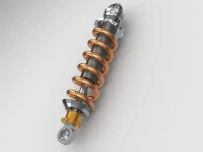 Shock Absorber Concept Design Free 3D model