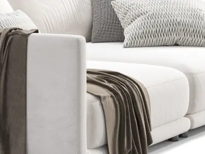 Blanche Sofa 1 3D model