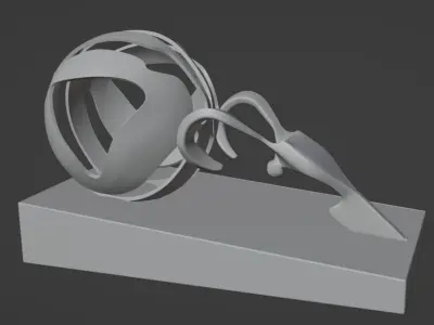 Pushing Man Figurine 3D print model