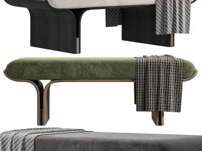 Stami Bench By Gallottiradice 3D model