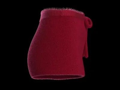 Plush short 3D model