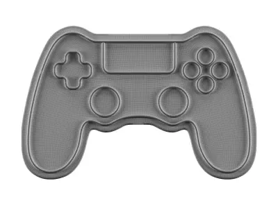 Gamepad Neon Sign 3D model