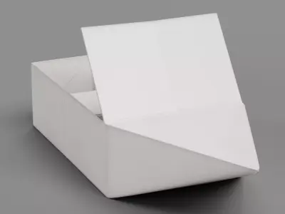 Paper Boat V3 Low-poly 3D model