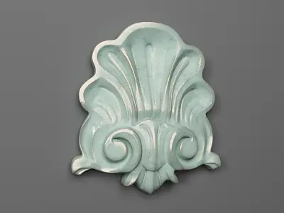 Center decorative shell 3D print model