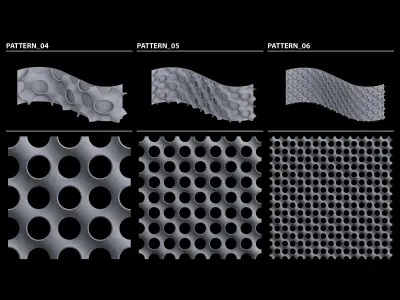 Procedural Tileable Patterns 3D model