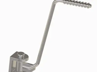 Motorcycle Kickstarter Lever 3D print model