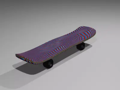 Skateboard 3D model  Free low-poly 3D model