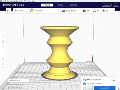 Pedestal 19 3D print model