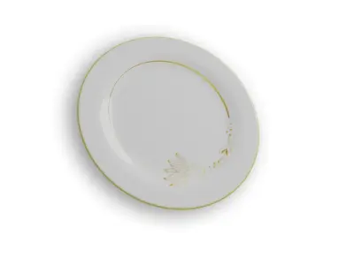 Luxurious Plates Free low-poly 3D model