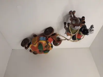 pumpkin cart Low-poly 3D model