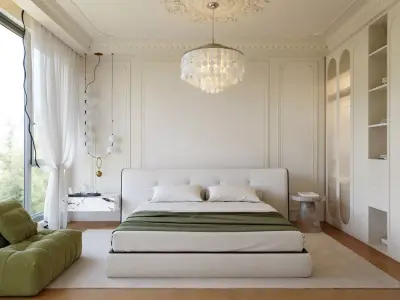 French Style Luxury Bedroom 128 3D model