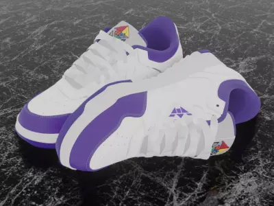 3D SPORT SHOES Free low-poly 3D model